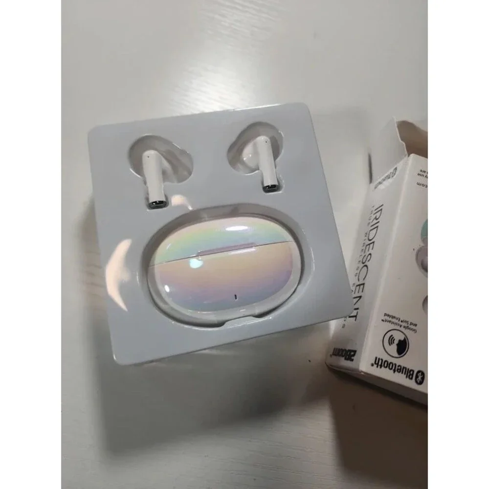 Iridescent True Wireless Earbuds.  New
